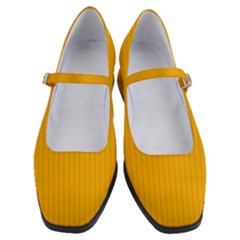 Chinese Yellow - Women s Mary Jane Shoes