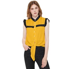 Chinese Yellow - Frill Detail Shirt