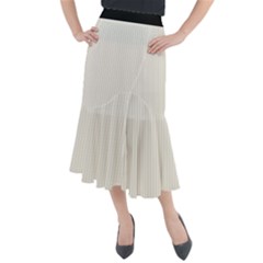 Cannoli Cream - Midi Mermaid Skirt by FashionLane