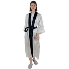 Cannoli Cream - Maxi Satin Kimono by FashionLane