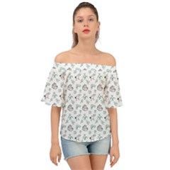 Jessica s Doodles Off Shoulder Short Sleeve Top