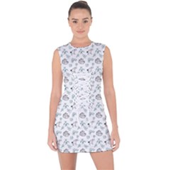 Jessica s Doodles Lace Up Front Bodycon Dress