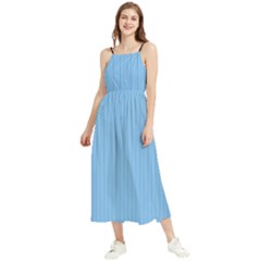 Aero Blue - Boho Sleeveless Summer Dress by FashionLane