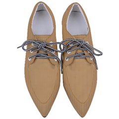 Wood Brown - Pointed Oxford Shoes by FashionLane