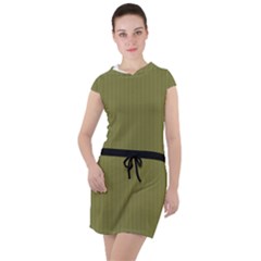 Woodbine Green - Drawstring Hooded Dress by FashionLane