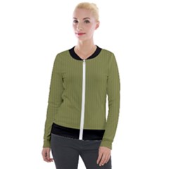 Woodbine Green - Velvet Zip Up Jacket by FashionLane