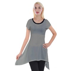 Trout Grey - Short Sleeve Side Drop Tunic