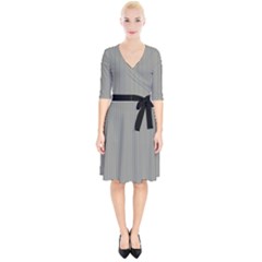 Trout Grey - Wrap Up Cocktail Dress by FashionLane