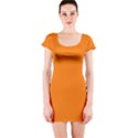 Turmeric Orange - Short Sleeve Bodycon Dress View1