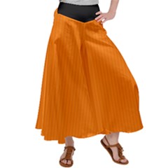 Turmeric Orange - Satin Palazzo Pants by FashionLane