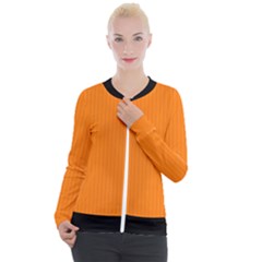 Turmeric Orange - Casual Zip Up Jacket by FashionLane