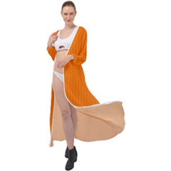 Turmeric Orange - Maxi Chiffon Beach Wrap by FashionLane