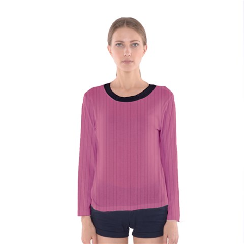 Tulip Pink - Women s Long Sleeve Tee by FashionLane