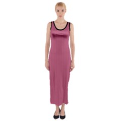 Tulip Pink - Fitted Maxi Dress by FashionLane