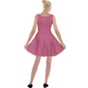 Tulip Pink - Velvet Skater Dress View2