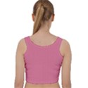 Tulip Pink - Velvet Racer Back Crop Top View2