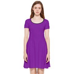 Violet Purple - Inside Out Cap Sleeve Dress by FashionLane