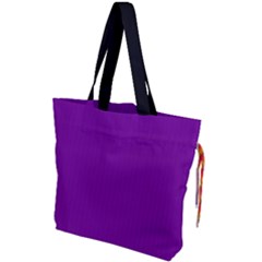 Violet Purple - Drawstring Tote Bag by FashionLane