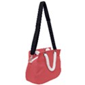 Valentine Red - Rope Handles Shoulder Strap Bag View2