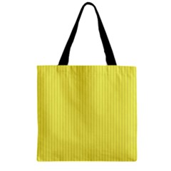 Unmellow Yellow - Zipper Grocery Tote Bag by FashionLane