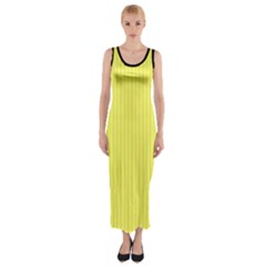 Unmellow Yellow - Fitted Maxi Dress by FashionLane