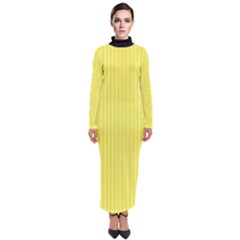 Unmellow Yellow - Turtleneck Maxi Dress by FashionLane