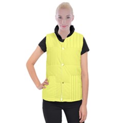 Unmellow Yellow - Women s Button Up Vest by FashionLane