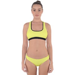 Unmellow Yellow - Cross Back Hipster Bikini Set by FashionLane