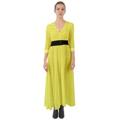 Unmellow Yellow - Button Up Boho Maxi Dress by FashionLane