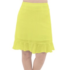 Unmellow Yellow - Fishtail Chiffon Skirt by FashionLane