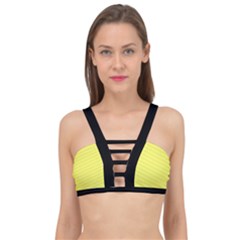 Unmellow Yellow - Cage Up Bikini Top by FashionLane