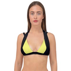 Unmellow Yellow - Double Strap Halter Bikini Top by FashionLane