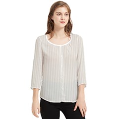 Alabaster - Chiffon Quarter Sleeve Blouse