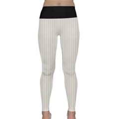 Alabaster - Lightweight Velour Classic Yoga Leggings by FashionLane