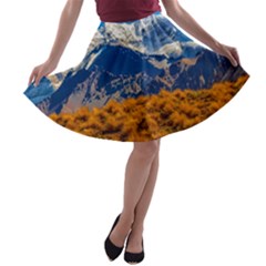 Aconcagua Park Landscape, Mendoza, Argentina A-line Skater Skirt by dflcprintsclothing