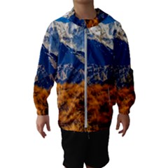 Aconcagua Park Landscape, Mendoza, Argentina Kids  Hooded Windbreaker by dflcprintsclothing