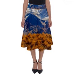 Aconcagua Park Landscape, Mendoza, Argentina Perfect Length Midi Skirt by dflcprintsclothing