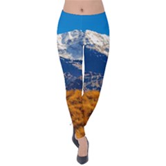 Aconcagua Park Landscape, Mendoza, Argentina Velvet Leggings by dflcprintsclothing