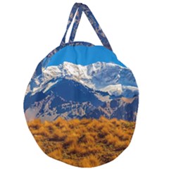 Aconcagua Park Landscape, Mendoza, Argentina Giant Round Zipper Tote