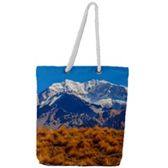 Aconcagua Park Landscape, Mendoza, Argentina Full Print Rope Handle Tote (large) by dflcprintsclothing