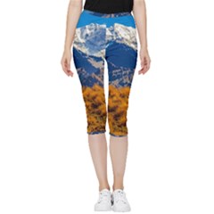 Aconcagua Park Landscape, Mendoza, Argentina Inside Out Lightweight Velour Capri Leggings 