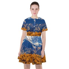 Aconcagua Park Landscape, Mendoza, Argentina Sailor Dress by dflcprintsclothing