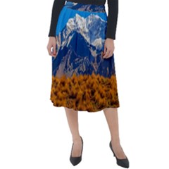 Aconcagua Park Landscape, Mendoza, Argentina Classic Velour Midi Skirt  by dflcprintsclothing