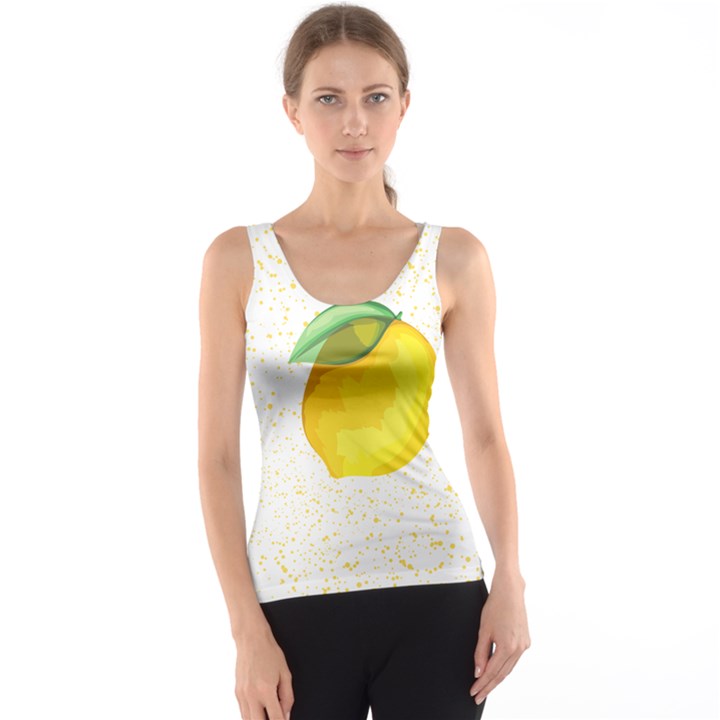 Illustration Sgraphic Lime Orange Tank Top