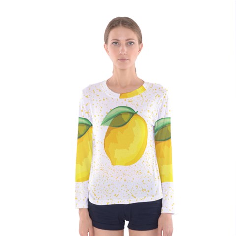 Illustration Sgraphic Lime Orange Women s Long Sleeve Tee by HermanTelo