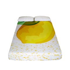 Illustration Sgraphic Lime Orange Fitted Sheet (full/ Double Size)