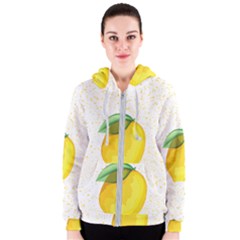 Illustration Sgraphic Lime Orange Women s Zipper Hoodie by HermanTelo