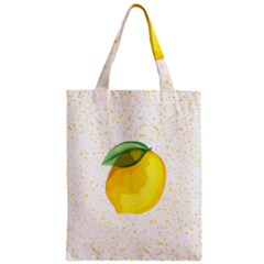 Illustration Sgraphic Lime Orange Zipper Classic Tote Bag