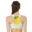 Illustration Sgraphic Lime Orange Sports Bra with Border View2