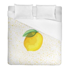 Illustration Sgraphic Lime Orange Duvet Cover (full/ Double Size) by HermanTelo